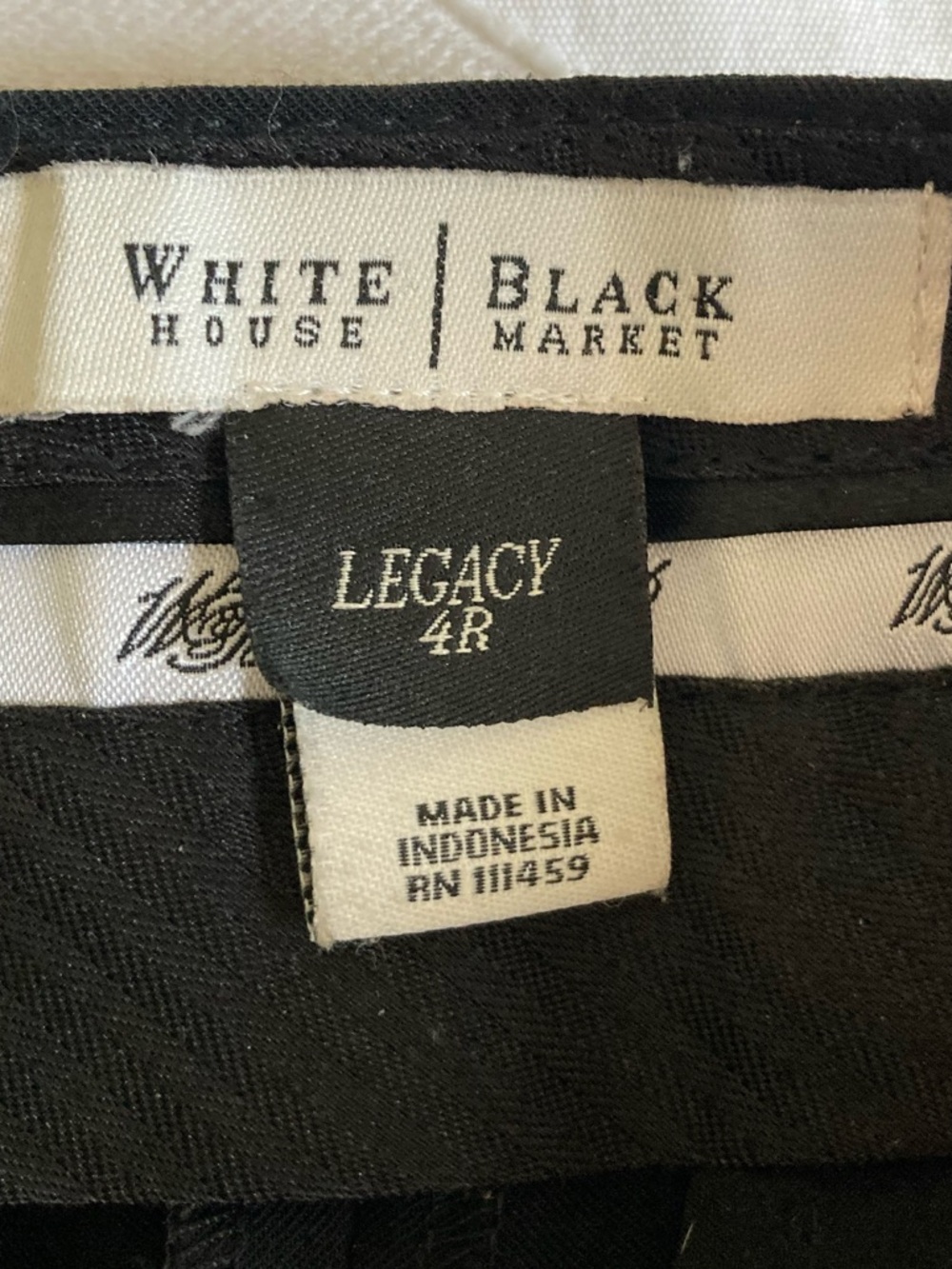 White House Black Market Legacy Black Cropped Capri Corpcore Pants - Picture 7 of 12